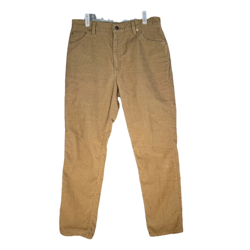 Levi's 910 Womens Jeans 13 Beige Corduroy Mid-Rise Straight Leg